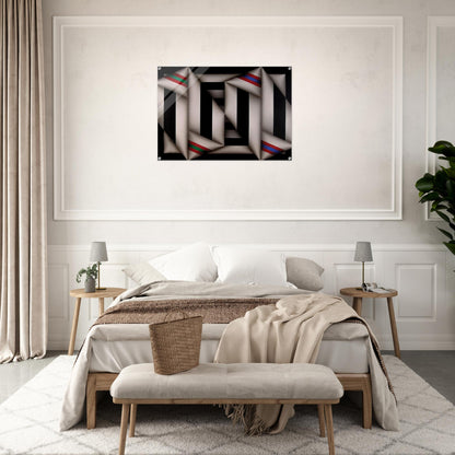 Omelemo II - 1981 - Omar Rayo Acrylic Print - 70x100 cm / 28x40″ inches