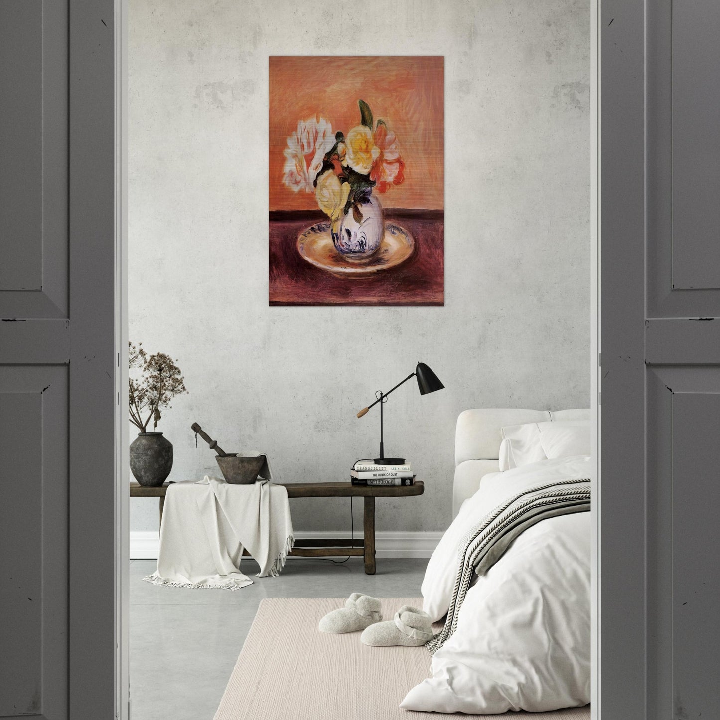 Vase of Flowers - Pierre-Auguste Renoir Brushed Aluminum Print - 70x100 cm / 28x40 inches | Pierre-Auguste Renoir Aluminum Print | Pierre-Auguste Renoir Prints