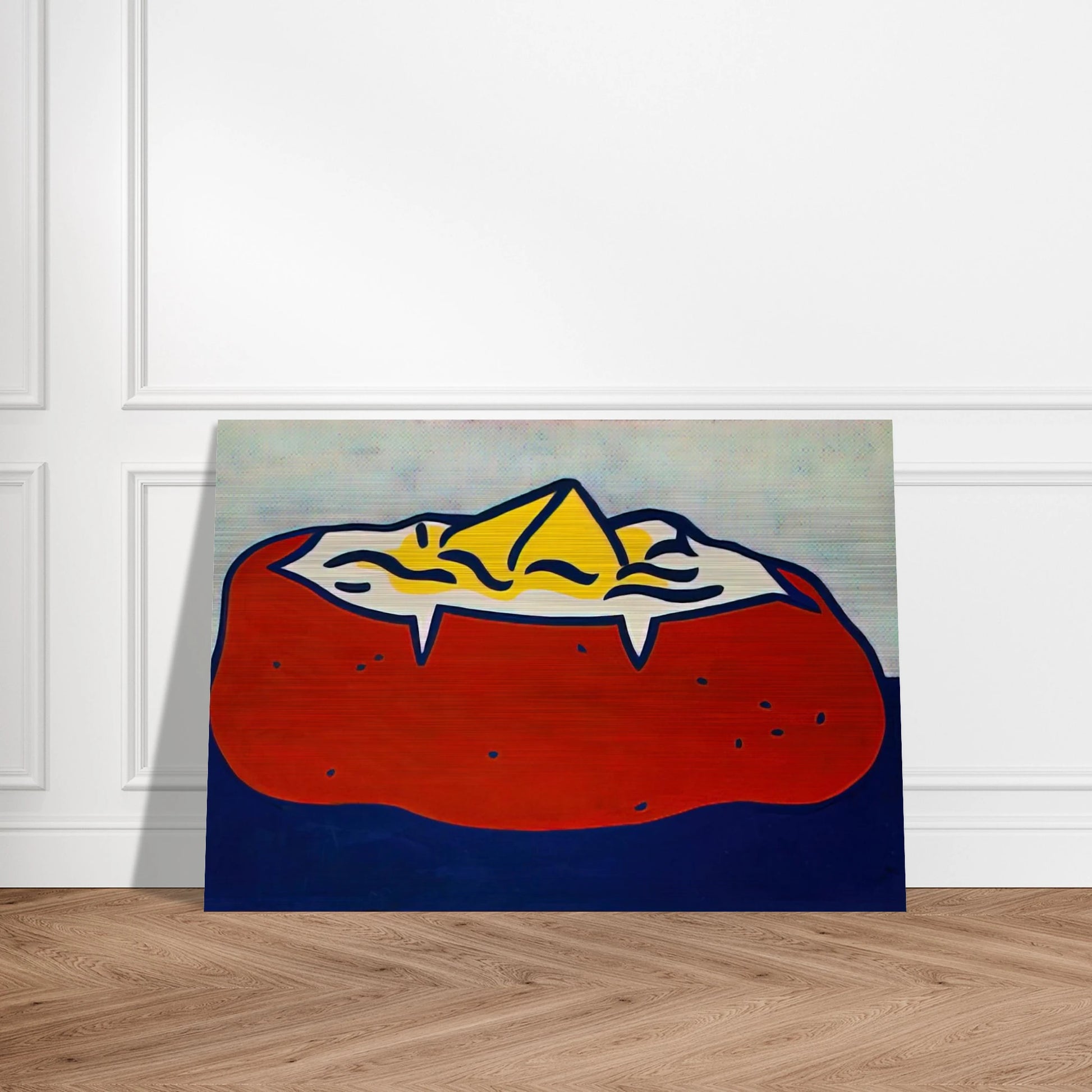 BAKED POTATO 1962 - Roy Lichtenstein Brushed Aluminum Print - 70x100 cm / 28x40 inches | Roy Lichtenstein Aluminum Print | Roy Lichtenstein Prints
