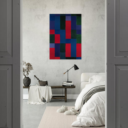 Grn-Blau-Rot - 1967 - Johannes Itten Brushed Aluminum Print - 70x100 cm / 28x40 inches | Johannes Itten Aluminum Print | Johannes Itten Prints