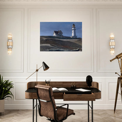 Lighthouse HIll - Edward Hopper Brushed Aluminum Print - 70x100 cm / 28x40 inches | Edward Hopper Aluminum Print | Edward Hopper Prints