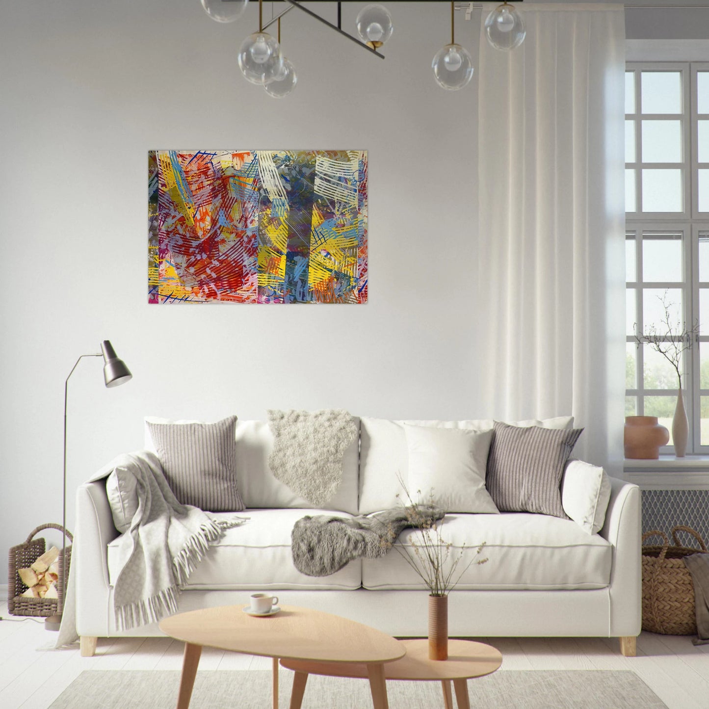 Pretty Boxes - Sam Gilliam Brushed Aluminum Print - 70x100 cm / 28x40 inches | Sam Gilliam Aluminum Print | Sam Gilliam Prints