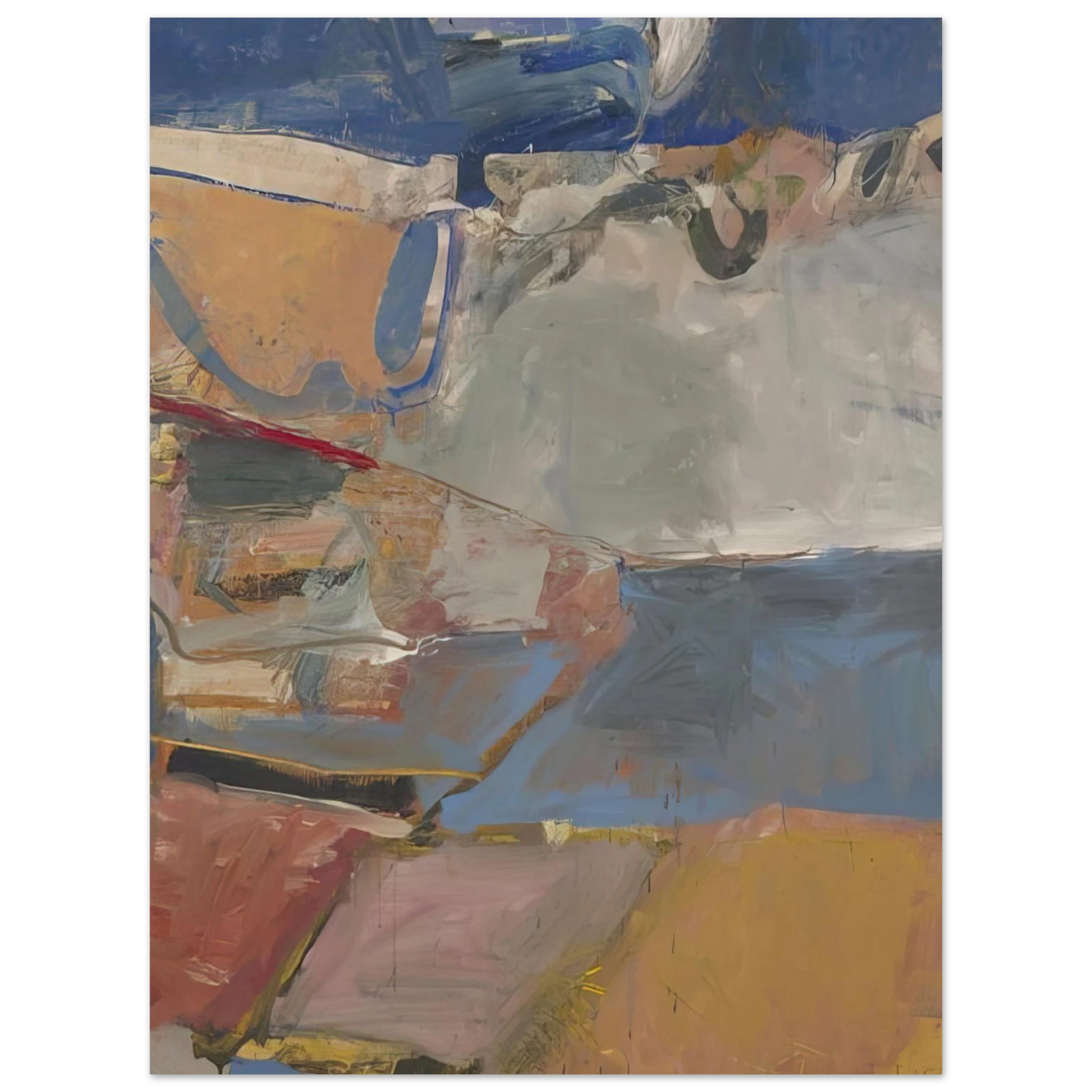Richard Diebenkorn - Berkeley #22  75x100 cm / 30x40inches Fine Art Poster
