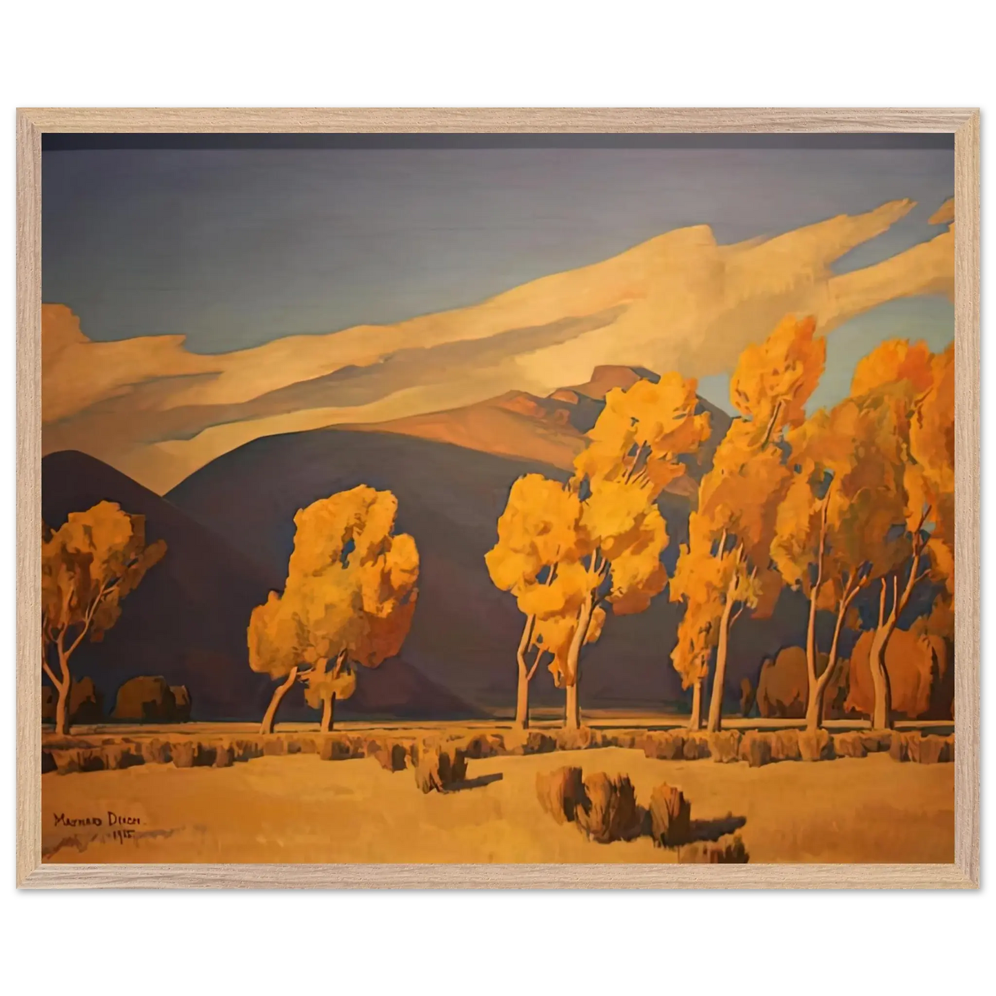 Maynard Dixon - NOVEMBER IN NEVADA 1935 Wall art - 50x70 cm / 20x28 Inches - Fine Art Poster - -