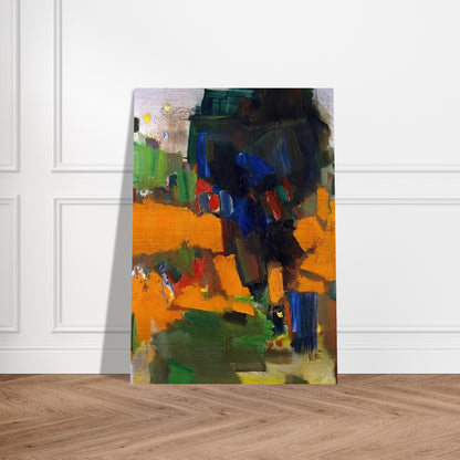 Deep Within the Ravine - Hans Hofmann Brushed Aluminum Print - 70x100 cm / 28x40 inches | Hans Hofmann Aluminum Print | Hans Hofmann Prints