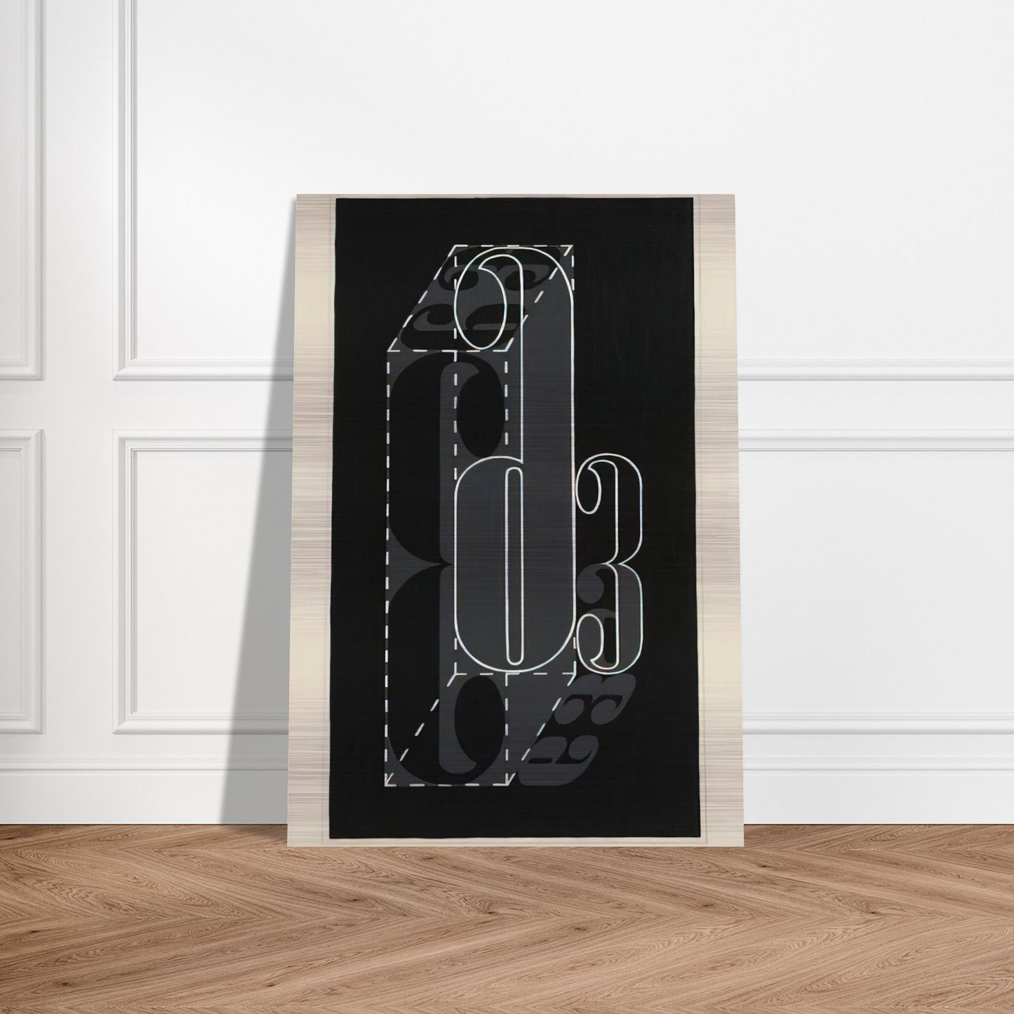 6 AND 3 1931 - Josef Albers Brushed Aluminum Print - 70x100 cm / 28x40 inches | Josef Albers Aluminum Print | Josef Albers Prints