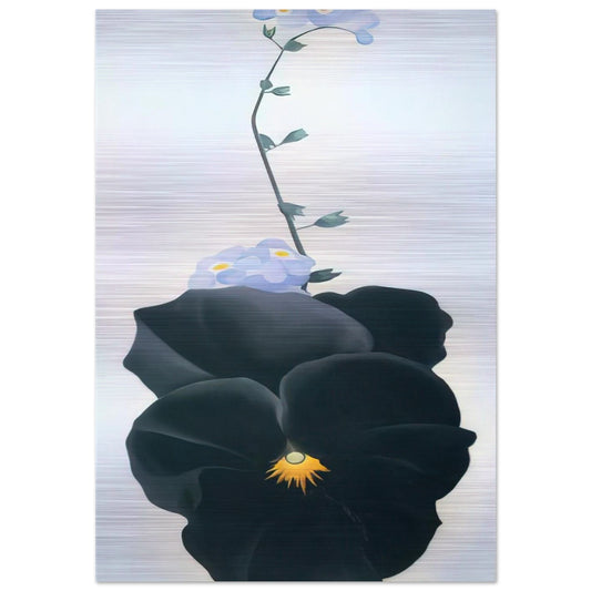Pansy - Georgia O'Keeffe Brushed Aluminum Print - 70x100 cm / 28x40 inches | Georgia O'Keeffe Aluminum Print | Georgia O'Keeffe Prints