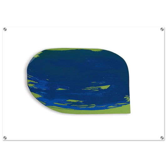 Blau auf Grün - 1965 - Blinky Palermo Acrylic Print - 70x100 cm / 28x40″ inches