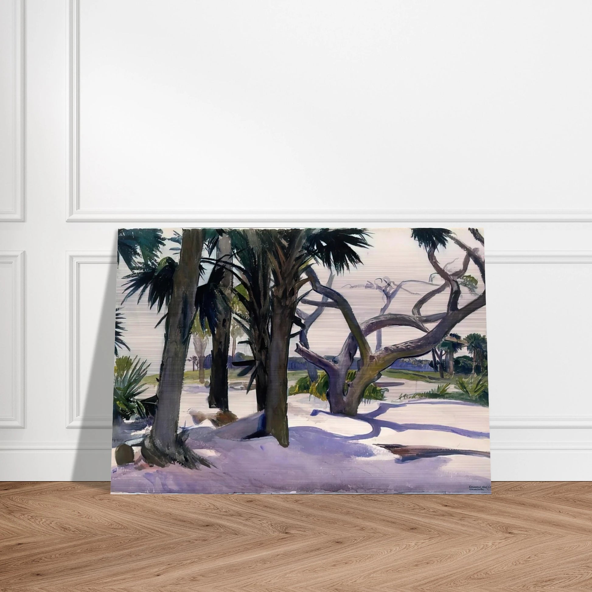 Folly Beach, Charleston, South Carolina - Edward Hopper Brushed Aluminum Print - 70x100 cm / 28x40 inches | Edward Hopper Aluminum Print | Edward Hopper Prints