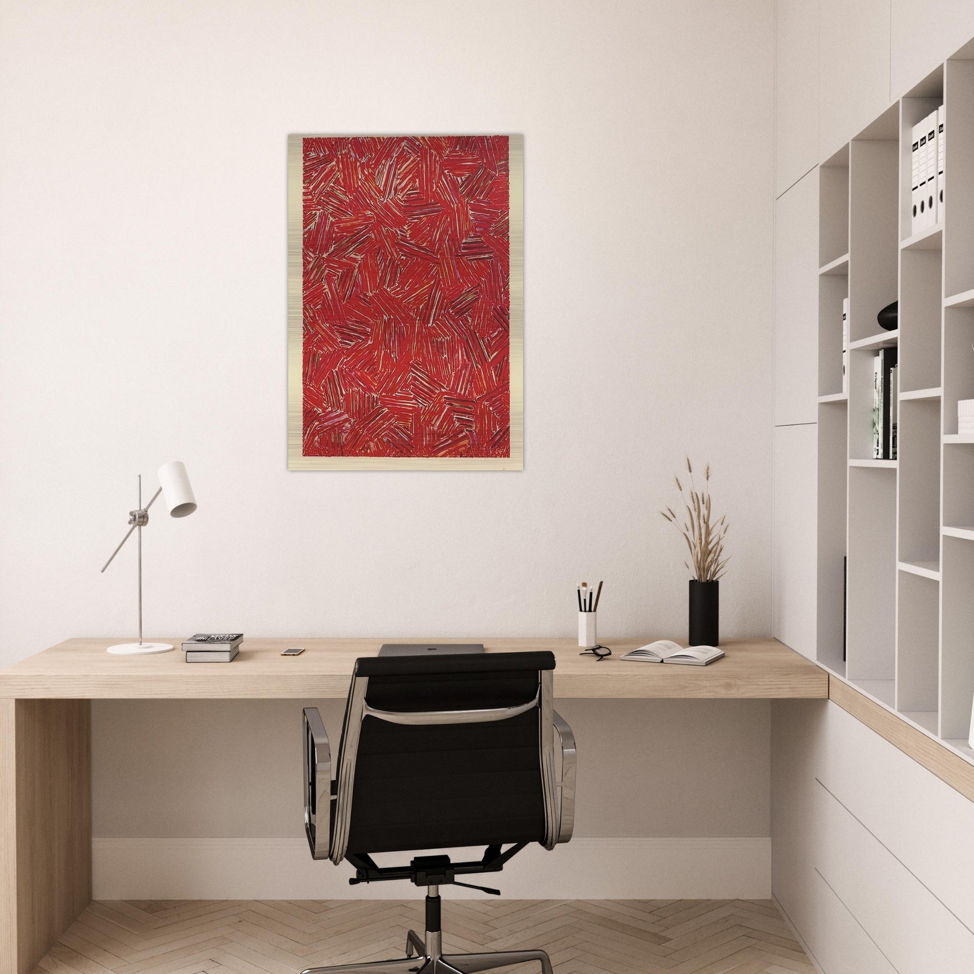 CICADA ULAE 219 - Jasper Johns Brushed Aluminum Print - 70x100 cm / 28x40 inches | Jasper Johns Aluminum Print | Jasper Johns Prints