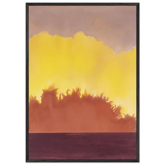 Little Sister - 1979 - Ronnie Landfield 70x100 cm / 28x40 inches Framed Art Print – Black Wooden Frame