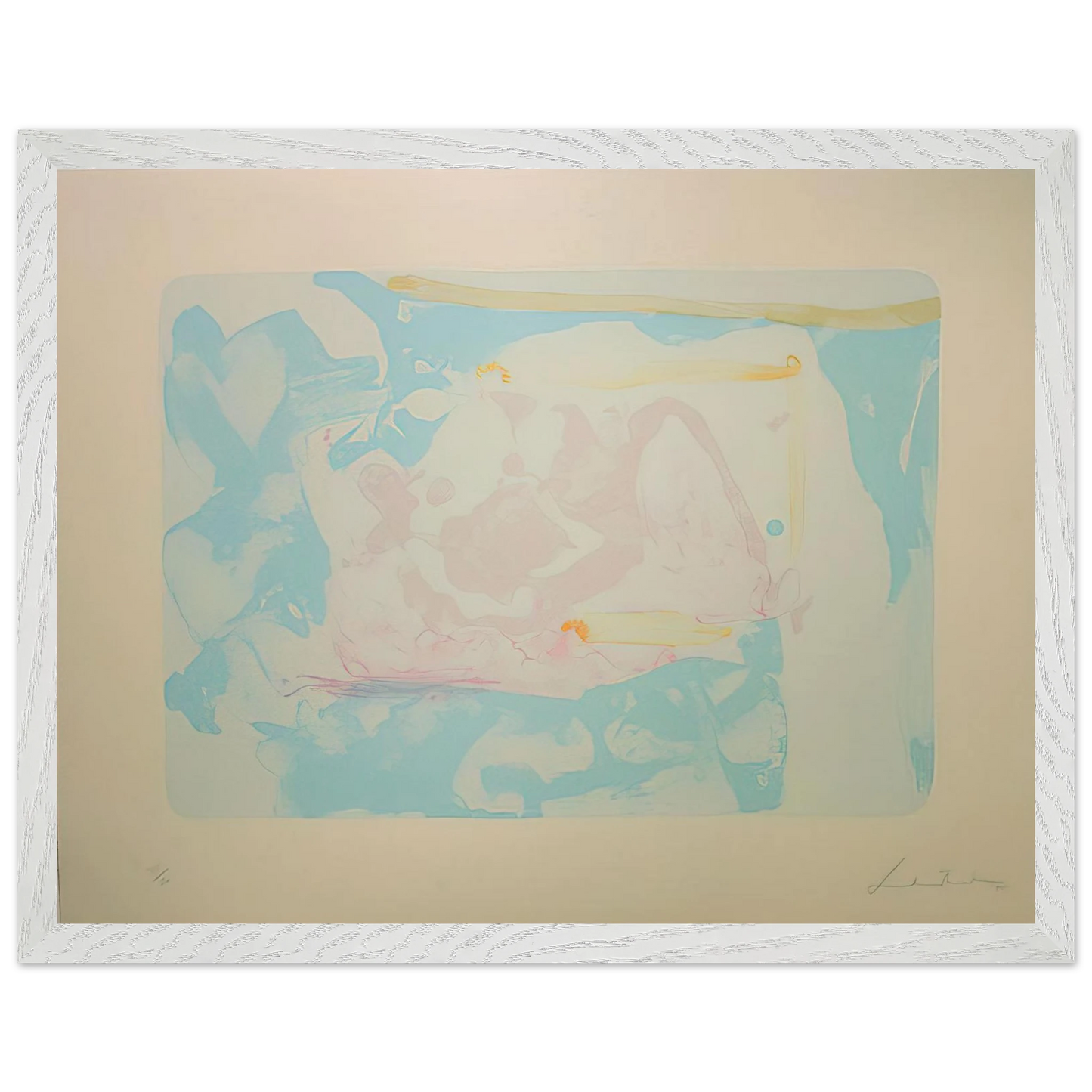 Helen Frankenthaler - Reflections III - 1995 Wall art - 40x50 cm / 16x20 inches - Fine Art Poster-canvas - -