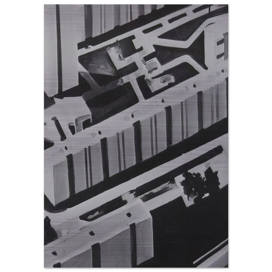 TOWNSCAPE SL 1969 0 - Gerhard Richter Brushed Aluminum Print - 70x100 cm / 28x40 inches | Gerhard Richter Aluminum Print | Gerhard Richter Prints