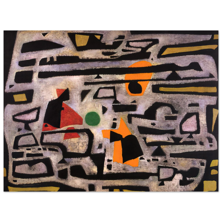 Alfred Manessier - Hiver - 1950  75x100 cm / 30x40inches Fine Art Poster