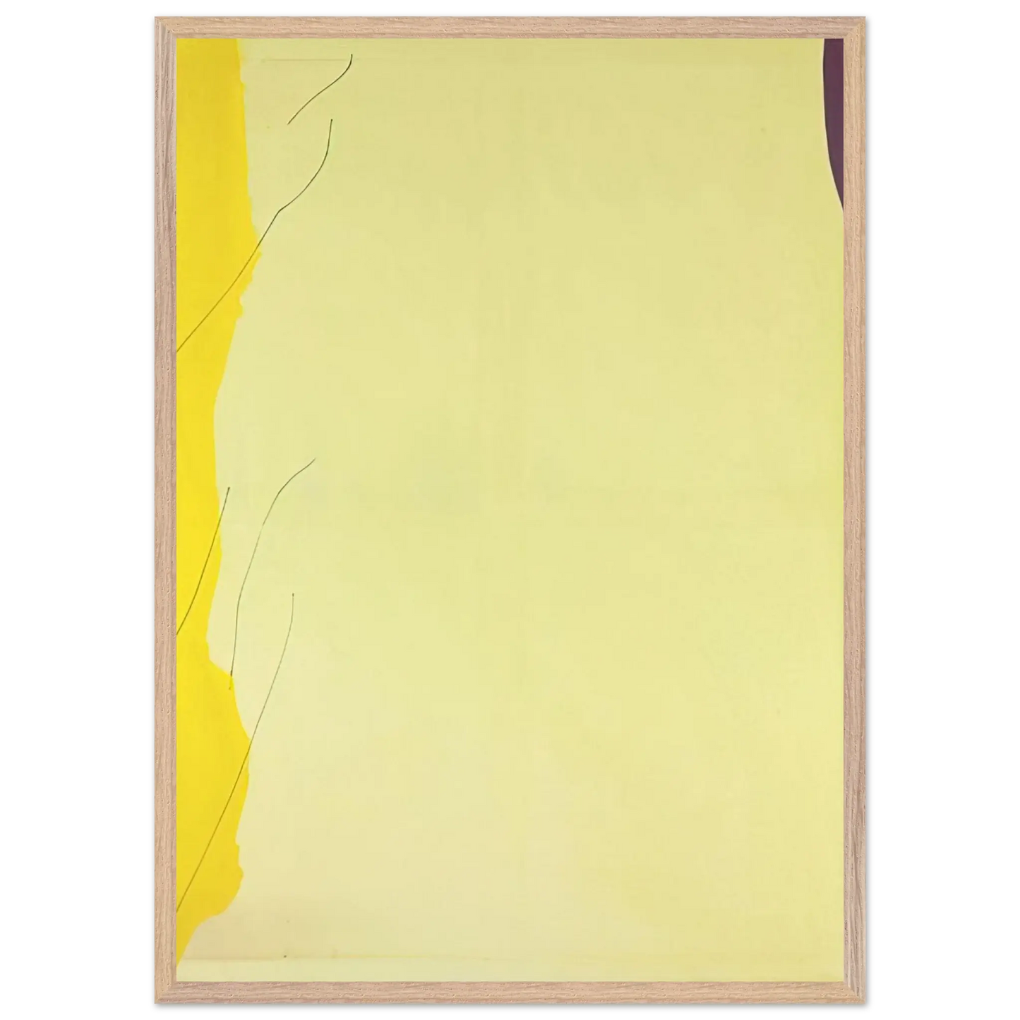 Helen Frankenthaler - Distillation - 1973 Wall art - 13x18 cm / 5x7 Inches - Premium Wooden Framed Poster With Fine Art Paper - White frame