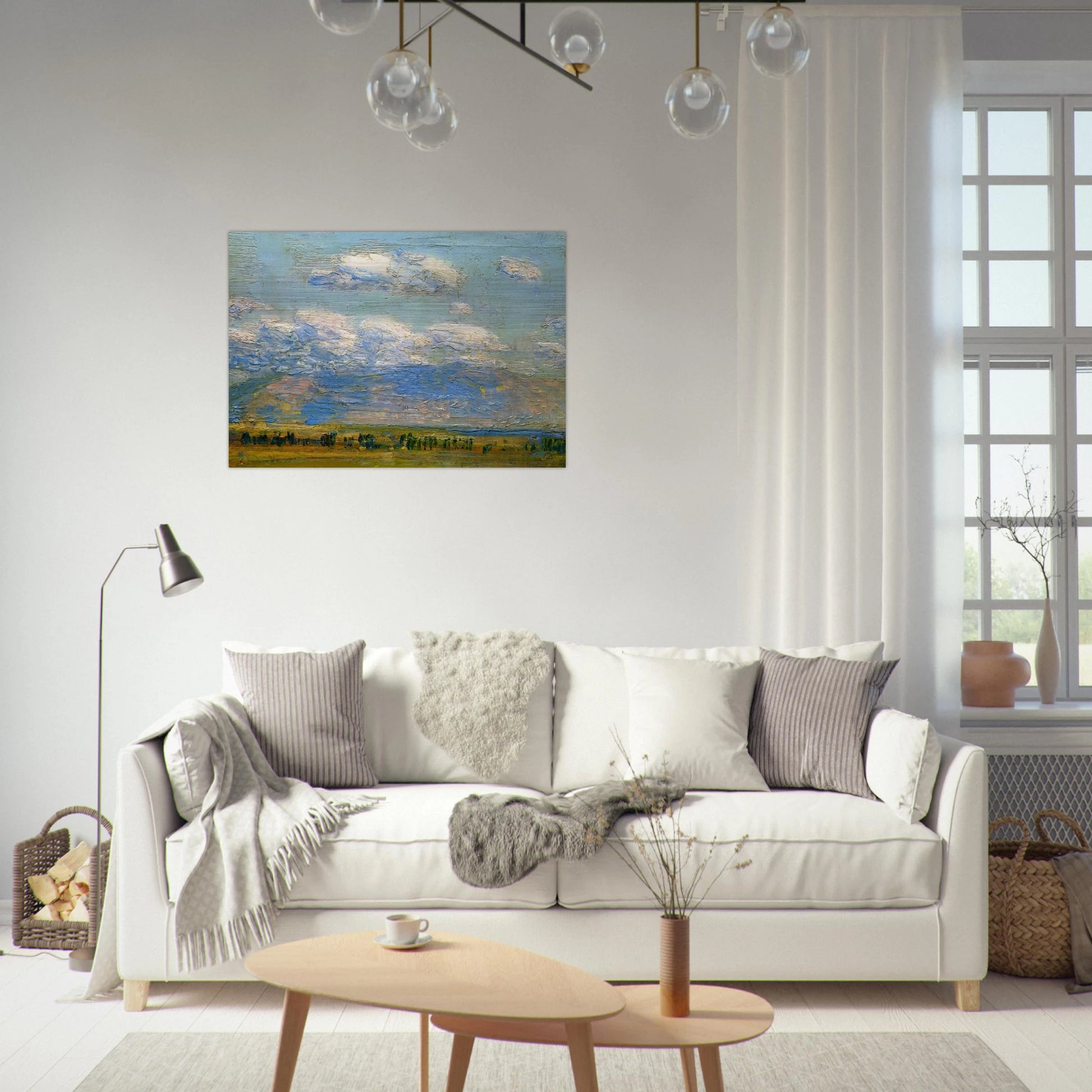 Mountain Home, Idaho - Childe Hassam Brushed Aluminum Print - 70x100 cm / 28x40 inches | Childe Hassam Aluminum Print | Childe Hassam Prints