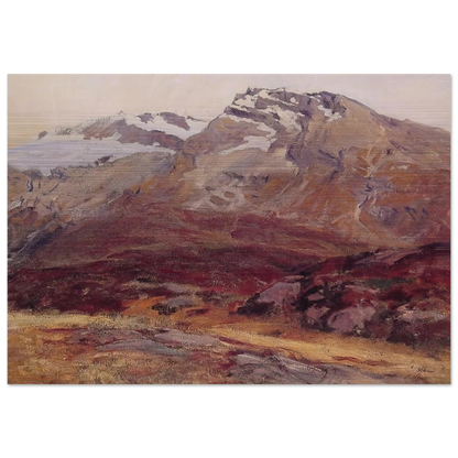 Coming Down from Mont Blanc - John Singer Sargent Brushed Aluminum Print - 70x100 cm / 28x40 inches | John Singer Sargent Aluminum Print | John Singer Sargent Prints