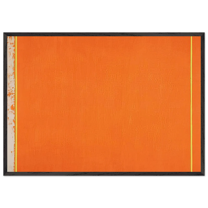 The Third - Barnett Newman 70x100 cm / 28x40 inches Framed Art Print – Black Wooden Frame