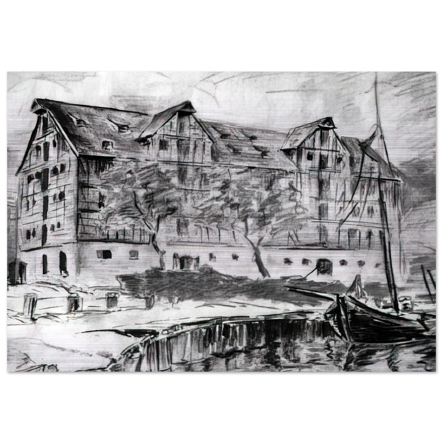 Untitled - 1926 - Konrad Zuse Brushed Aluminum Print - 70x100 cm / 28x40 inches | Konrad Zuse Aluminum Print | Konrad Zuse Prints
