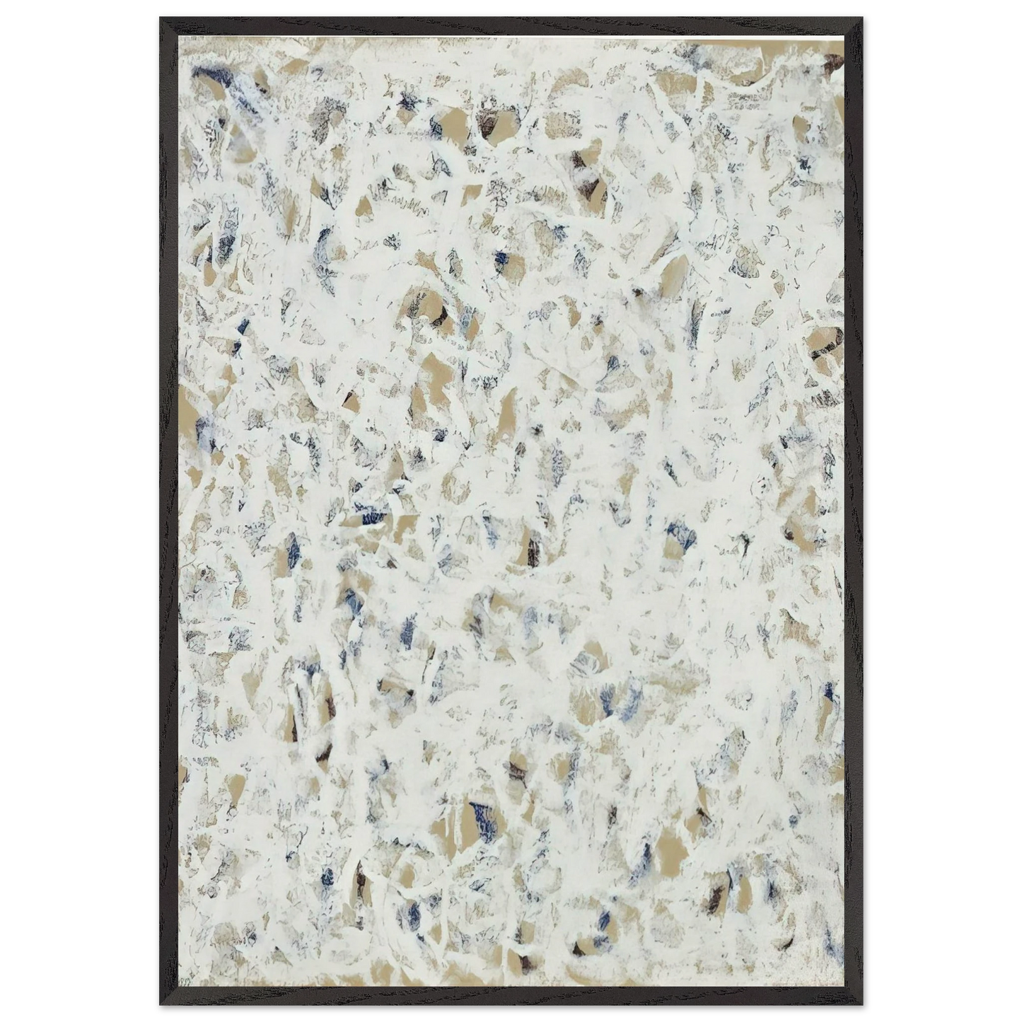 Untitled - 1960 N7 - Robert Ryman 70x100 cm / 28x40 inches Framed Art Print – Black Wooden Frame