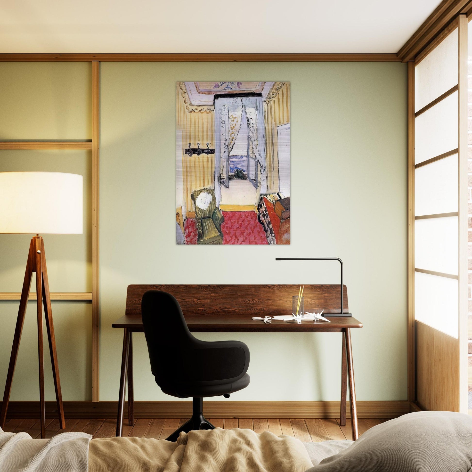 MY ROOM AT THE BEAU RIVAGE 1918 - Henri Matisse Brushed Aluminum Print - 70x100 cm / 28x40 inches | Henri Matisse Aluminum Print | Henri Matisse Prints