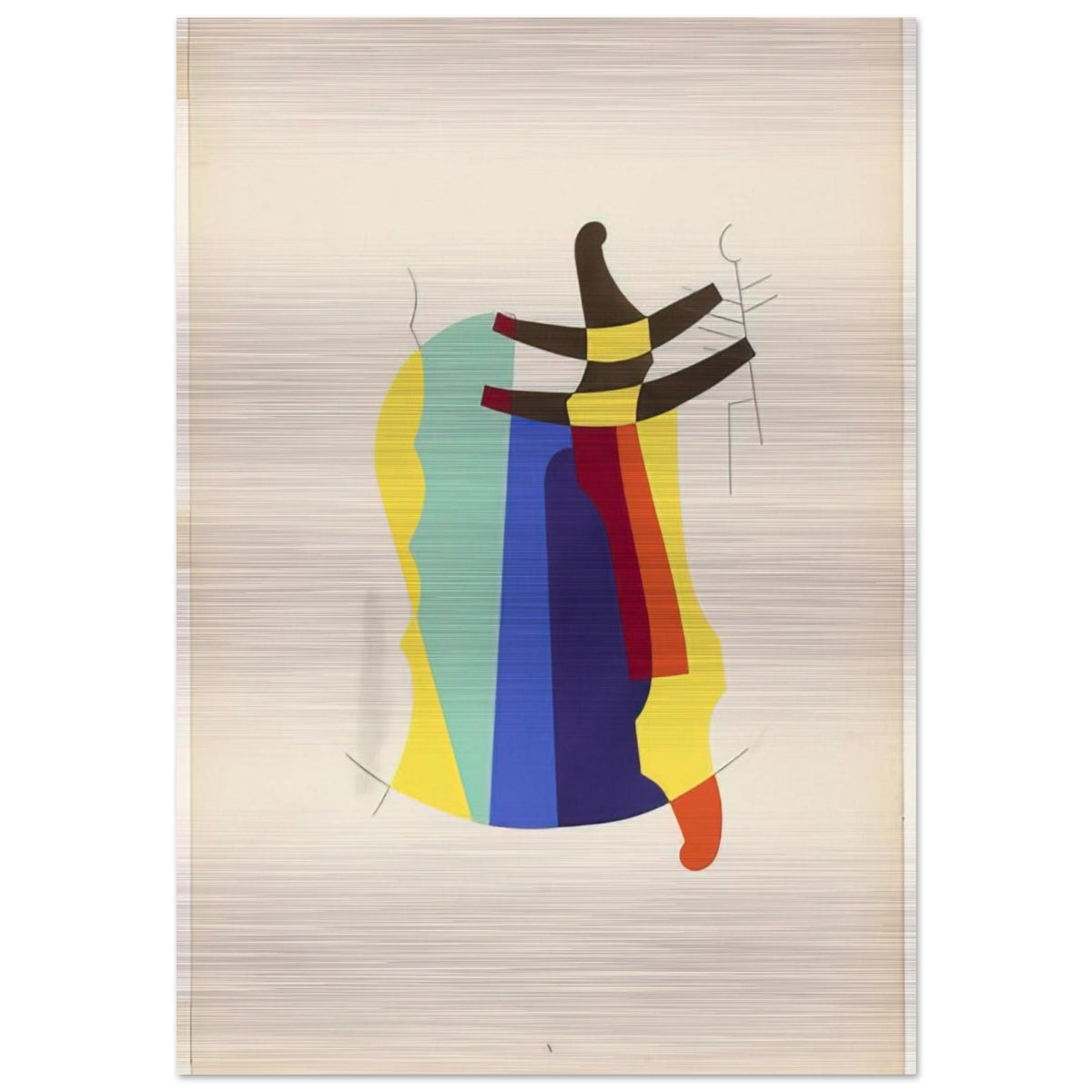 LEGEND FROM THE PORTFOLIO REVOLVING DOORS 1926 - Man Ray Brushed Aluminum Print - 70x100 cm / 28x40 inches | Man Ray Aluminum Print | Man Ray Prints