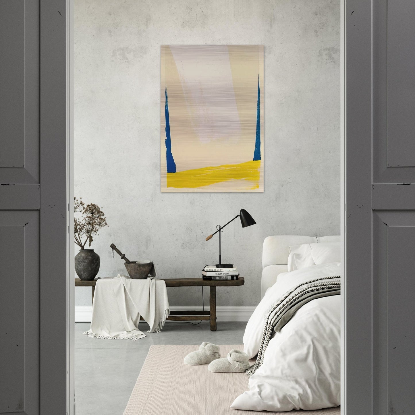 White Portal - 1967 - Helen Frankenthaler Brushed Aluminum Print - 70x100 cm / 28x40 inches | Helen Frankenthaler Aluminum Print | Helen Frankenthaler Prints
