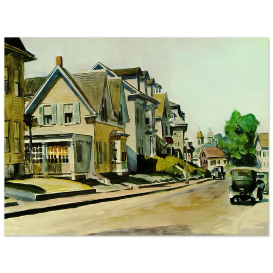Edward Hopper - Sun on Prospect Street Gloucester, Massachusetts Fine Art Poster