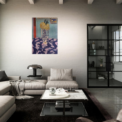 LES COUCOUS TAPIS BLEU ET ROSE 1911 - Henri Matisse Brushed Aluminum Print - 70x100 cm / 28x40 inches | Henri Matisse Aluminum Print | Henri Matisse Prints