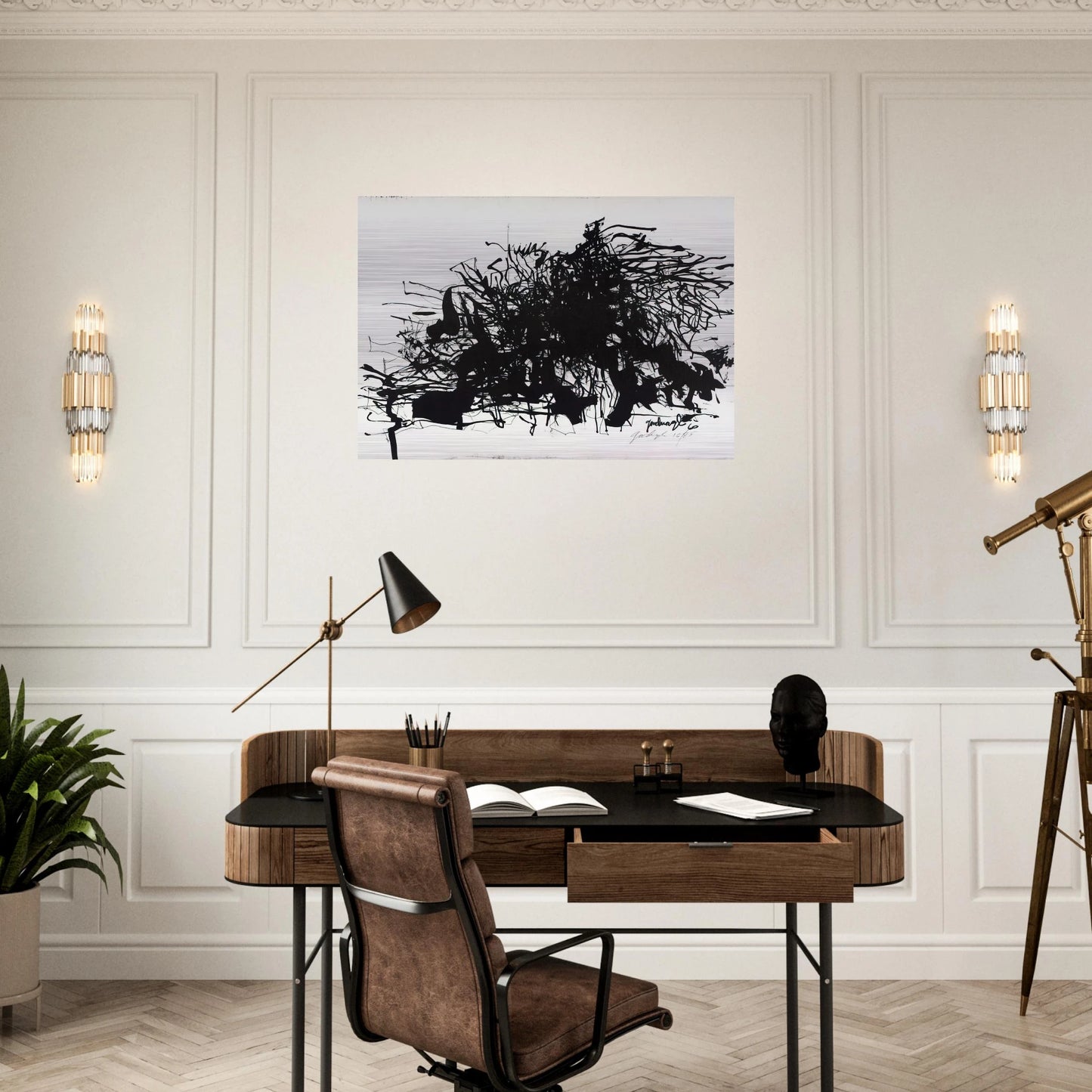 Nomads - 1960 - Robert Goodnough Brushed Aluminum Print - 70x100 cm / 28x40 inches | Robert Goodnough Aluminum Print | Robert Goodnough Prints