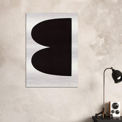 Black from Suite of Twenty-Seven Color Lithographs - Ellsworth Kelly Brushed Aluminum Print - 70x100 cm / 28x40 inches | Ellsworth Kelly Aluminum Print | Ellsworth Kelly Prints