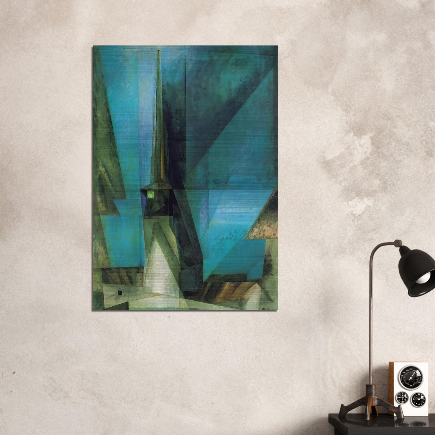 GELMERODA XIII 1936 - Lyonel Feininger Brushed Aluminum Print - 70x100 cm / 28x40 inches | Lyonel Feininger Aluminum Print | Lyonel Feininger Prints