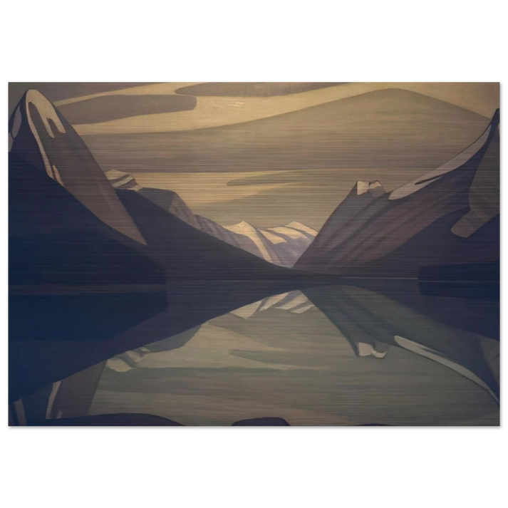 Maligne Lake, Jasper Park - 1924 - Lawren Harris Brushed Aluminum Print - 70x100 cm / 28x40 inches | Lawren Harris Aluminum Print | Lawren Harris Prints