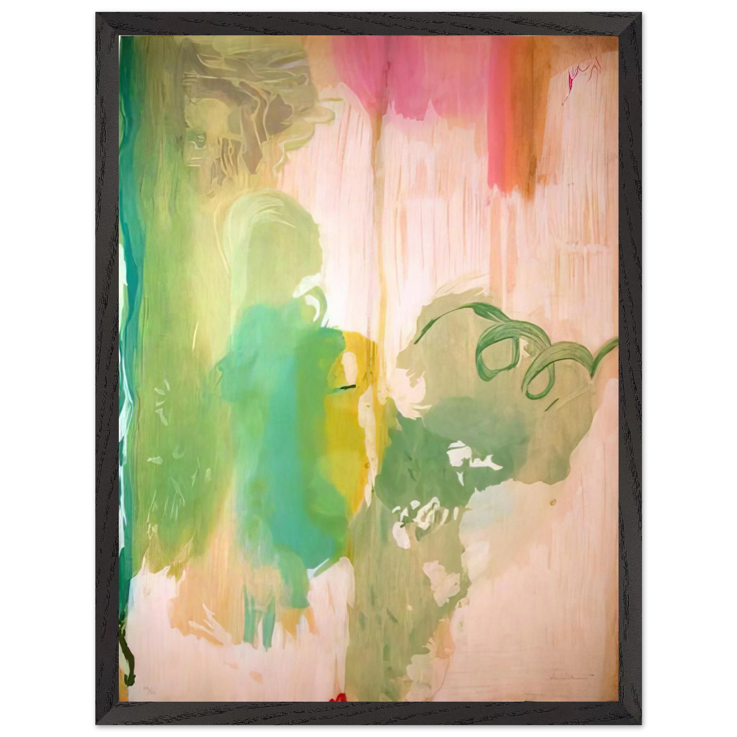 Helen Frankenthaler - Snow Pines - 2004 Wall art - A1 (59.4 x 84.1  cm) - Premium Wooden Framed Poster With Fine Art Paper-canvas - Wood frame