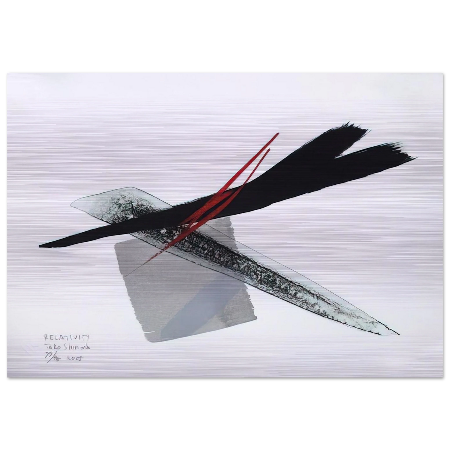 Relativity - 2005 - Toko Shinoda Brushed Aluminum Print - 70x100 cm / 28x40 inches | Toko Shinoda Aluminum Print | Toko Shinoda Prints
