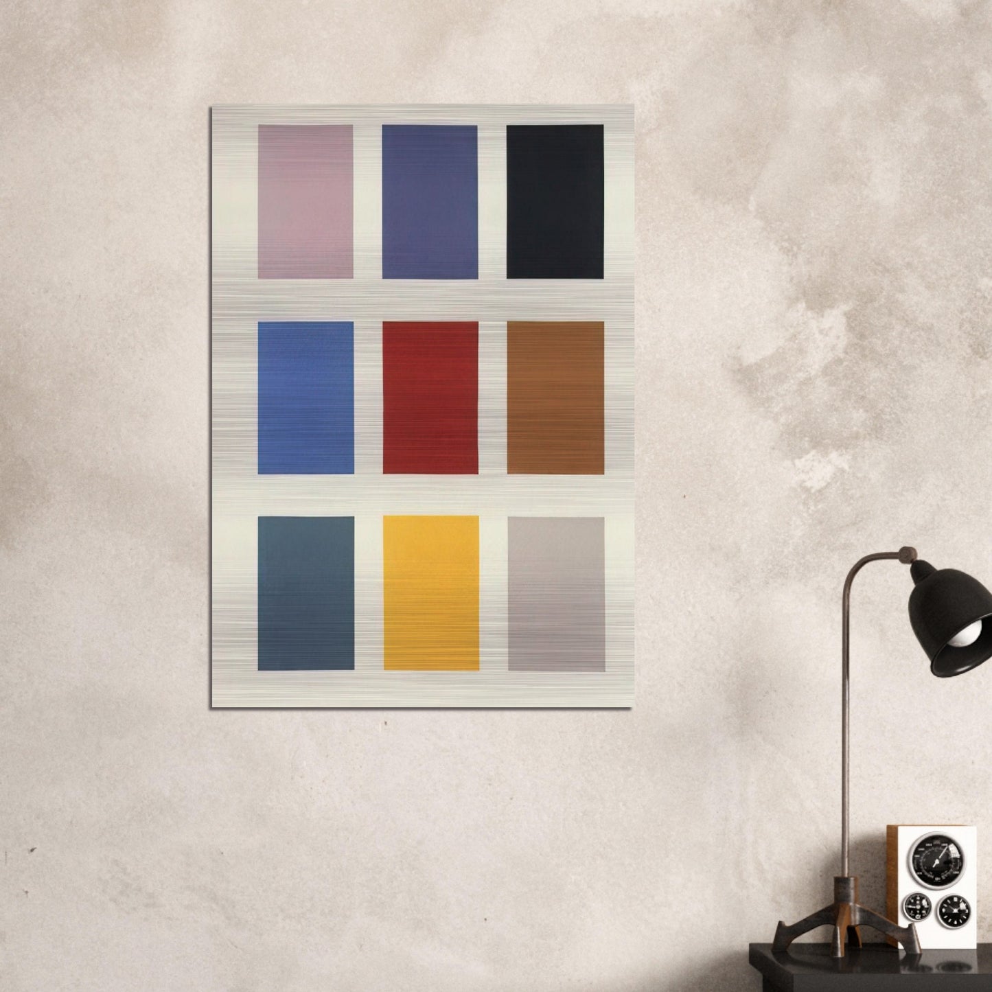 COLOR CHART NO 139 1 1966 - Gerhard Richter Brushed Aluminum Print - 70x100 cm / 28x40 inches | Gerhard Richter Aluminum Print | Gerhard Richter Prints