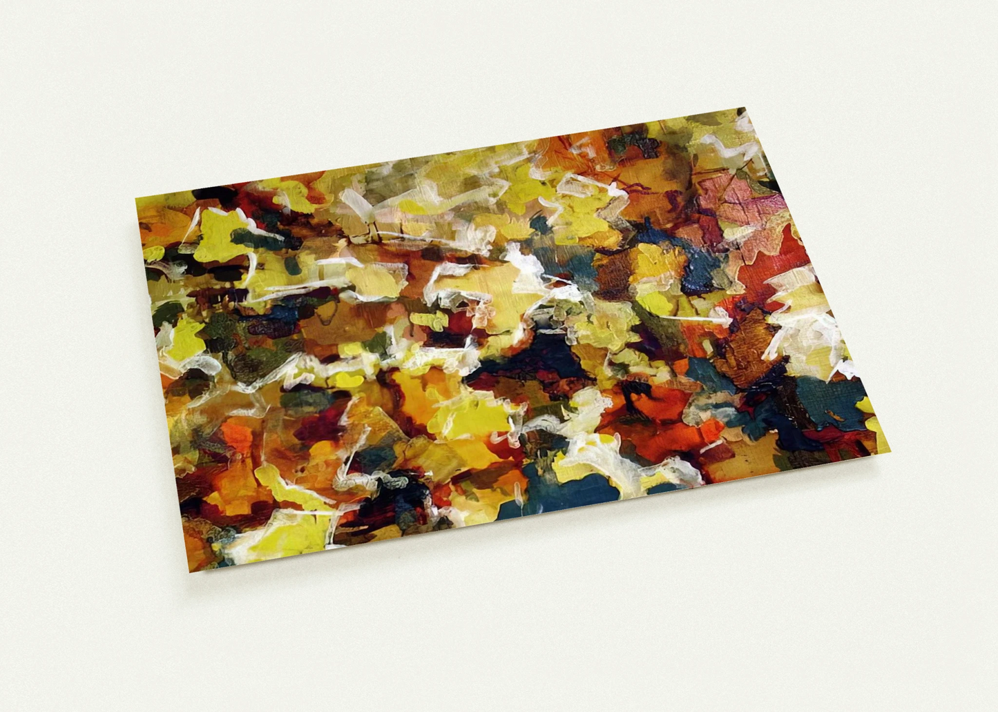 ABSTRACT EXPRESSIONIST AUTUMN SKY 1953 By Audrey Flack Pack of 10 Post Cards | Audrey Flack Post Cards | A6 (10.5 x 14.8 cm) - 4.1 x 5.8 inches