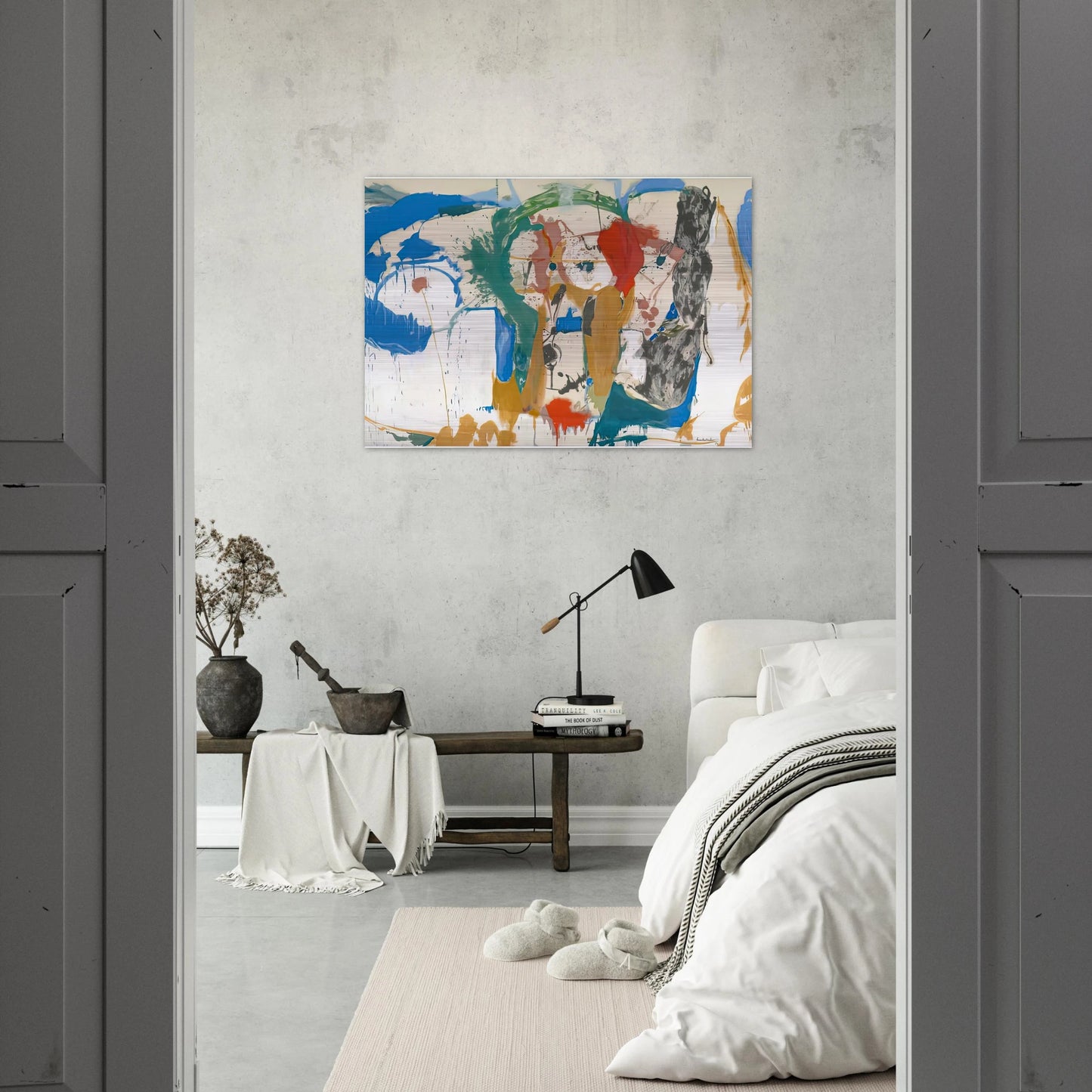Madridscape, 1959- - Helen Frankenthaler Brushed Aluminum Print - 70x100 cm / 28x40 inches | Helen Frankenthaler Aluminum Print | Helen Frankenthaler Prints