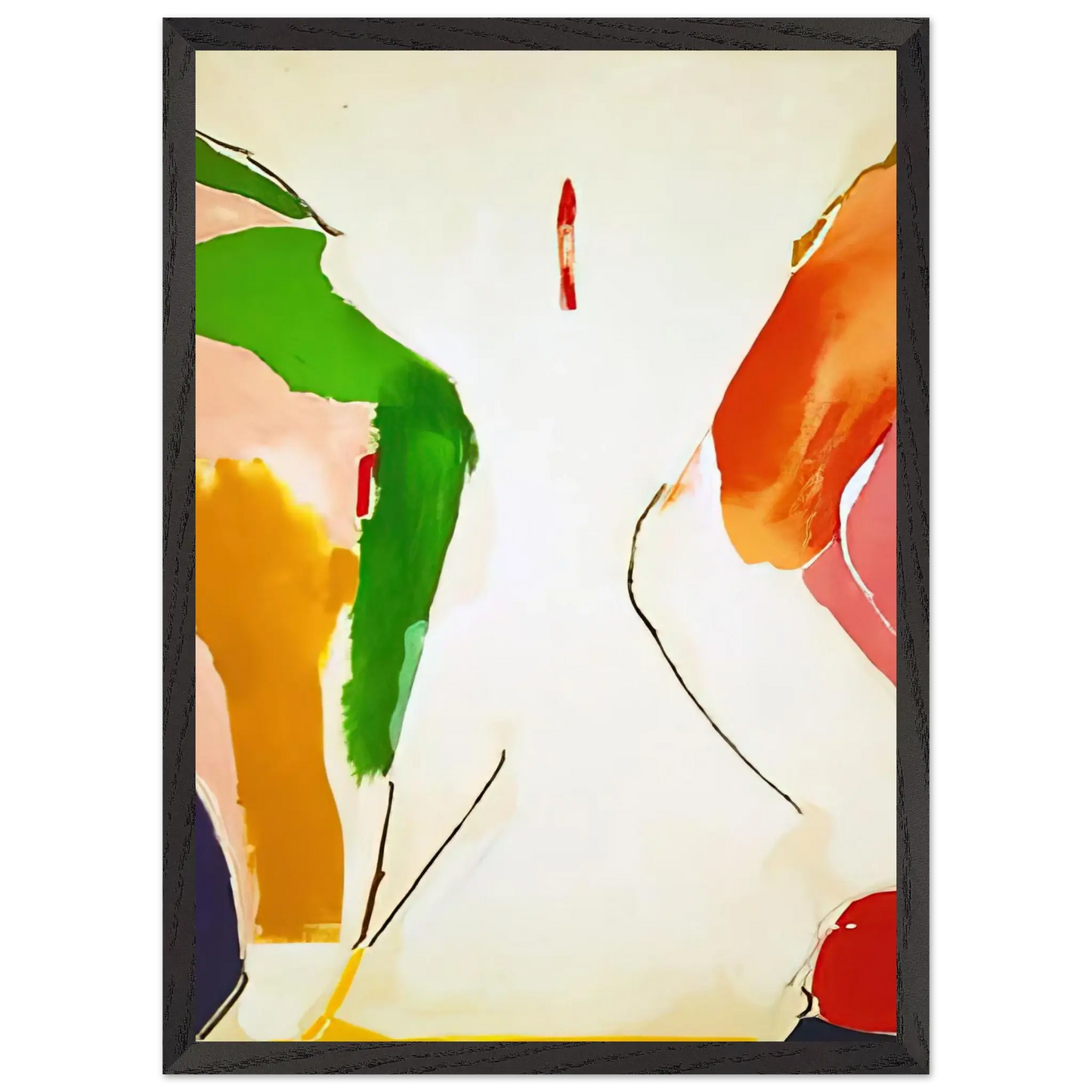 Helen Frankenthaler - Living Edge - 1973 Wall art - 27x35 cm / 11x14 Inches - Fine Art Poster - -