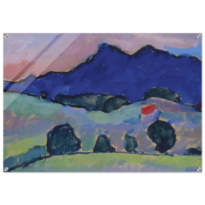 BLAUER BERG 1910 - Alexej von Jawlensky Acrylic Print - 70x100 cm / 28x40″ inches