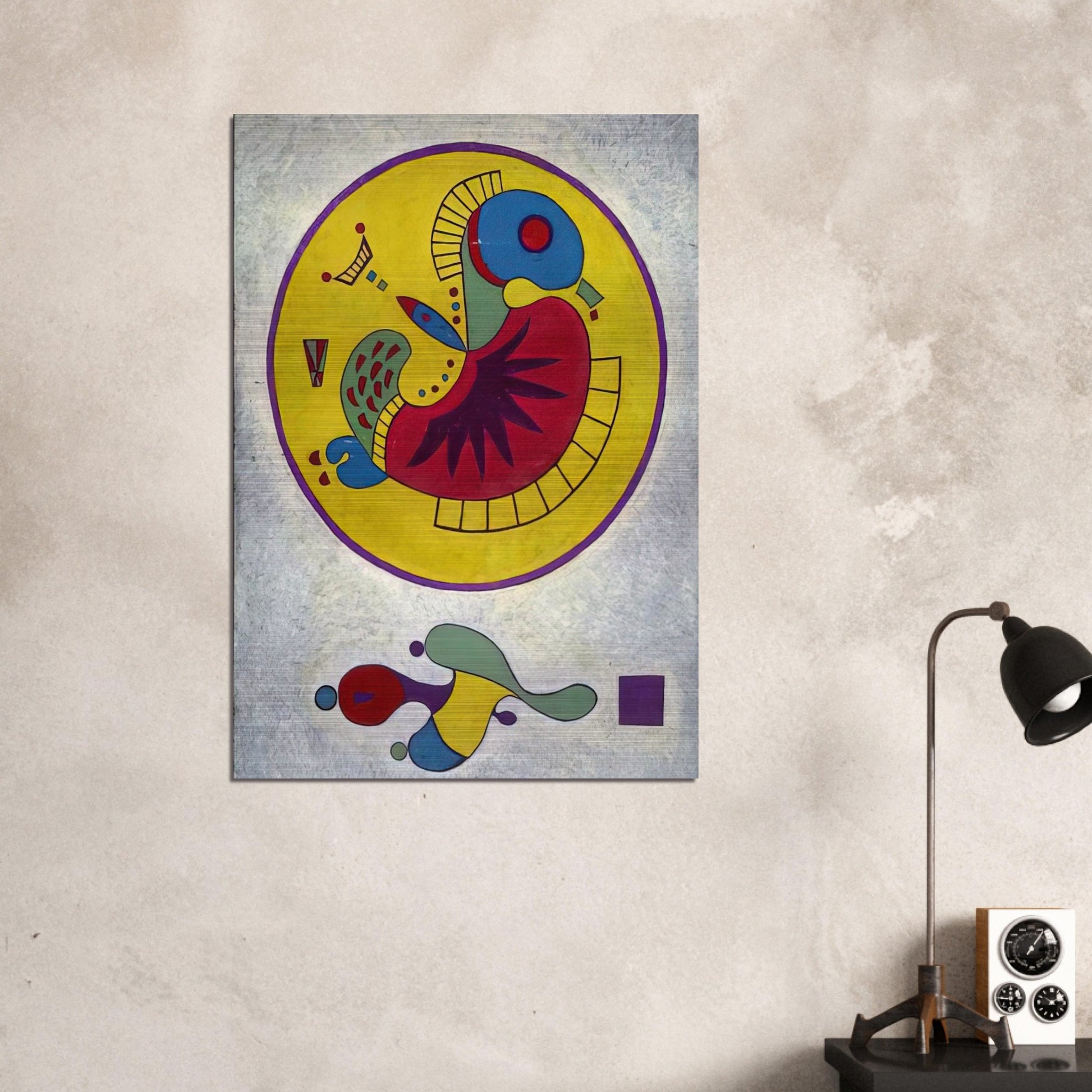 UNTITLED 1 - Wassily Kandinsky Brushed Aluminum Print - 70x100 cm / 28x40 inches | Wassily Kandinsky Aluminum Print | Wassily Kandinsky Prints