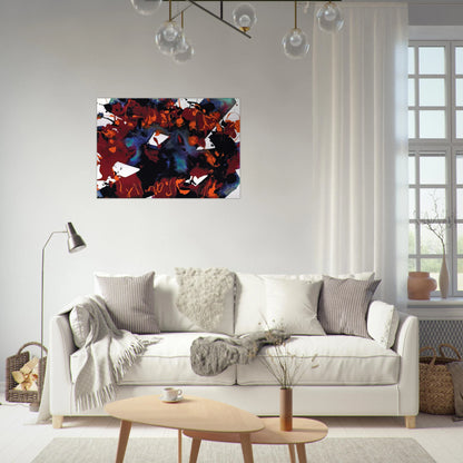 Untitled  SFP94-149  SFF 1819  - Sam Francis Brushed Aluminum Print - 70x100 cm / 28x40 inches | Sam Francis Aluminum Print | Sam Francis Prints