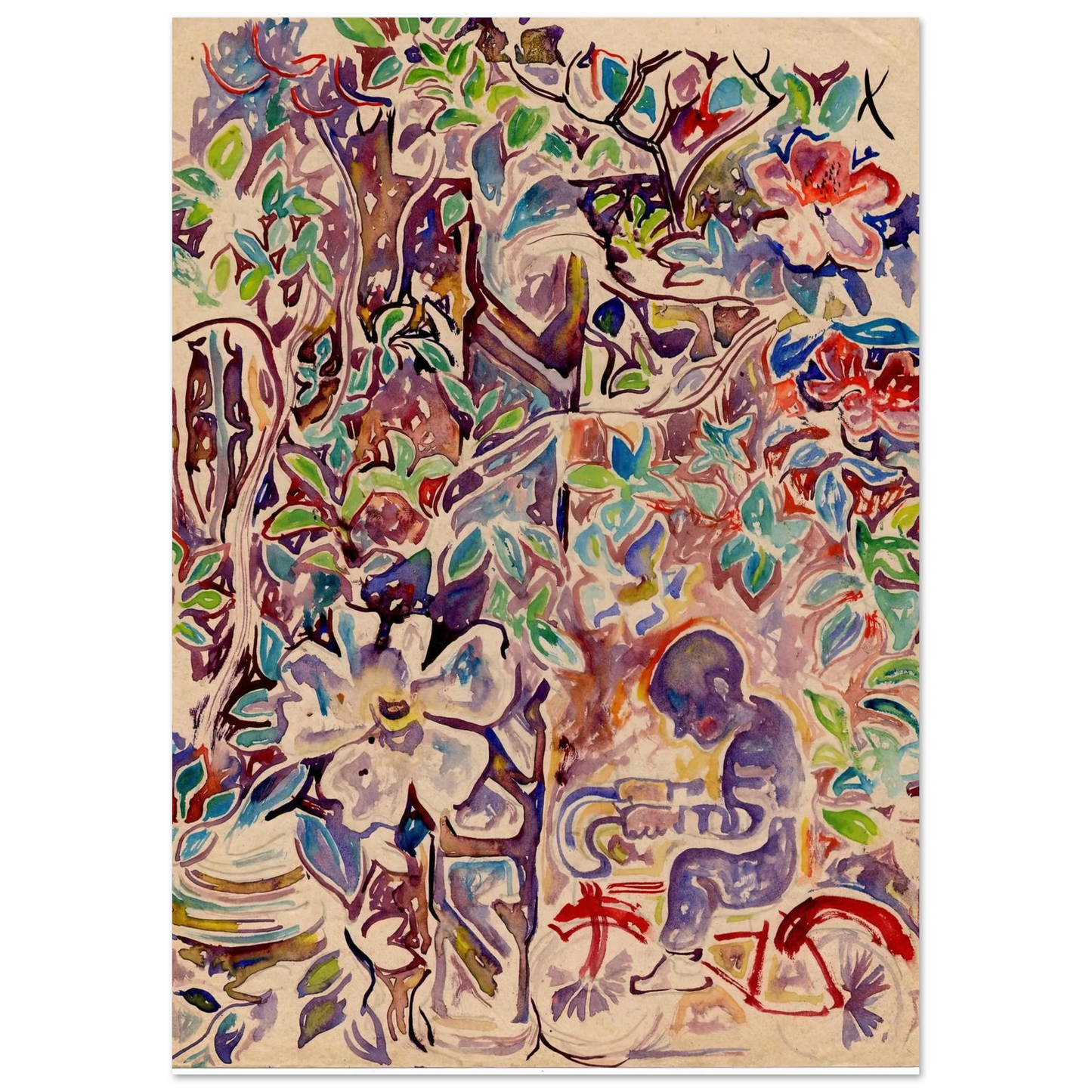 Walter Inglis Anderson - Walter Anderson Wall art - A2 (42 x 59.4  cm) - Premium Wooden Framed Poster With Fine Art Paper-canvas - Wood frame