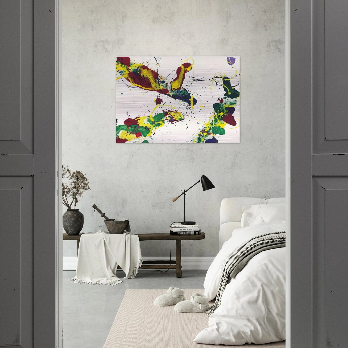 Hail Hailey - Sam Francis Brushed Aluminum Print - 70x100 cm / 28x40 inches | Sam Francis Aluminum Print | Sam Francis Prints