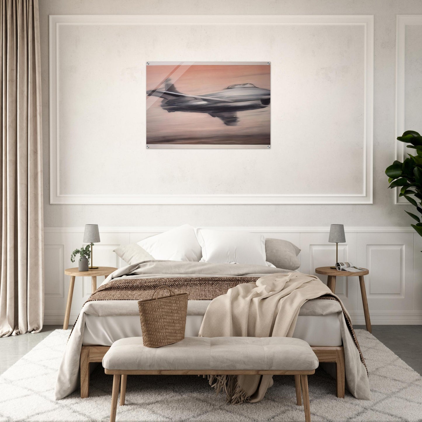 JET FIGHTER 1963 - Gerhard Richter Acrylic Print - 70x100 cm / 28x40″ inches | Gerhard Richter Wall Art | Gerhard Richter Prints