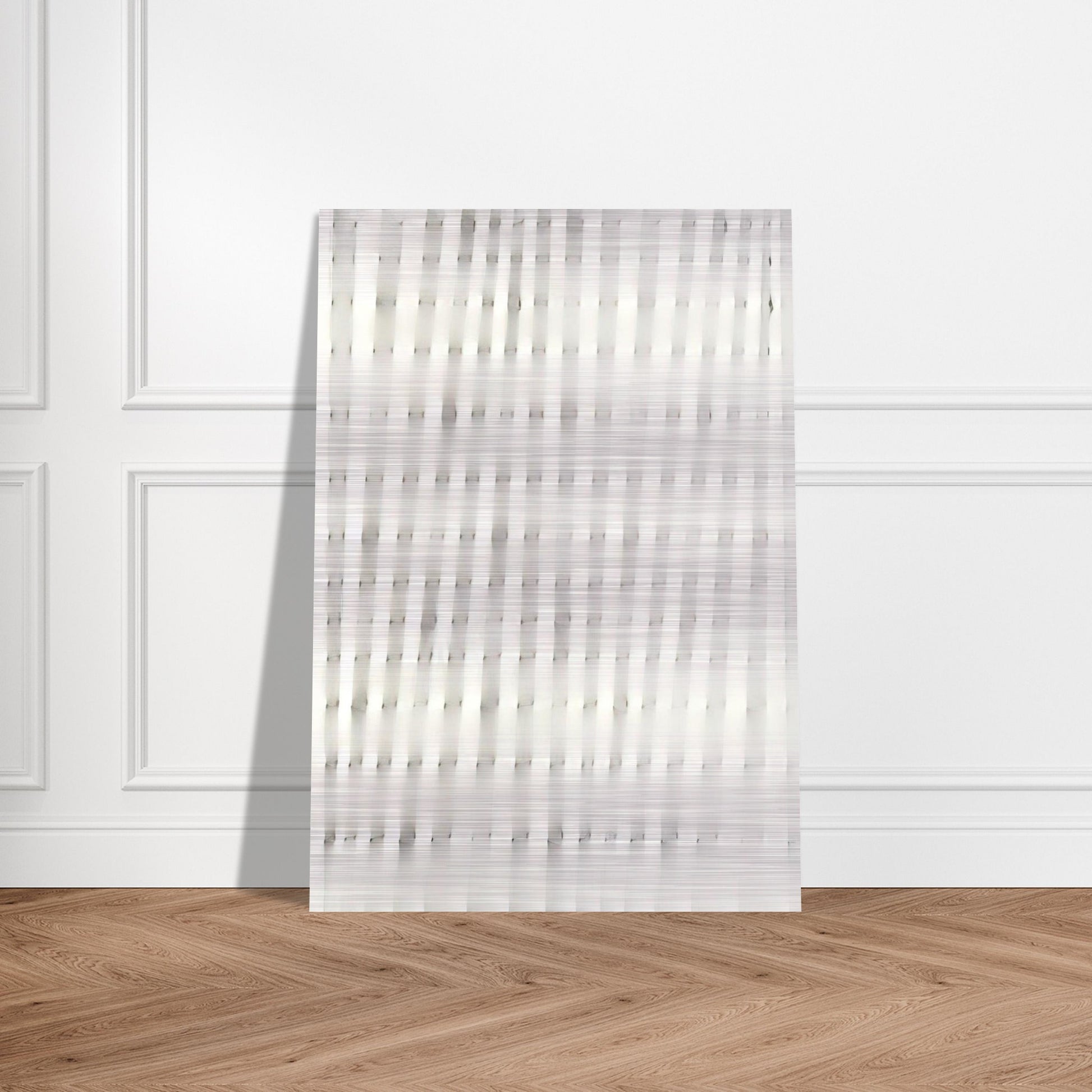 Superficie Bianca - 1985 - Enrico Castellani Brushed Aluminum Print - 70x100 cm / 28x40 inches | Enrico Castellani Aluminum Print | Enrico Castellani Prints