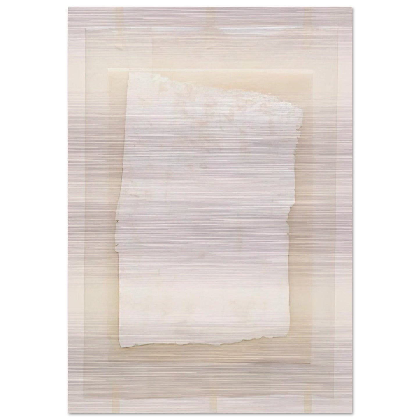 Surface Veil - Robert Ryman Brushed Aluminum Print - 70x100 cm / 28x40 inches | Robert Ryman Aluminum Print | Robert Ryman Prints