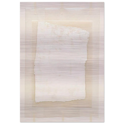 Surface Veil - Robert Ryman Brushed Aluminum Print - 70x100 cm / 28x40 inches | Robert Ryman Aluminum Print | Robert Ryman Prints