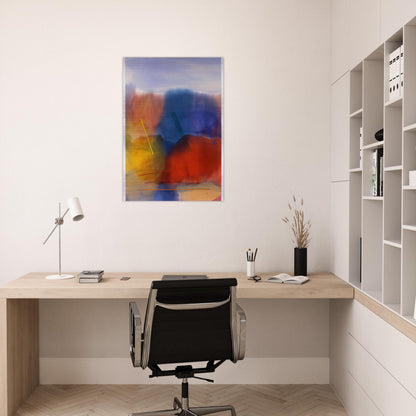 Free Spirit - 1991 - Ronnie Landfield Brushed Aluminum Print - 70x100 cm / 28x40 inches | Ronnie Landfield Aluminum Print | Ronnie Landfield Prints