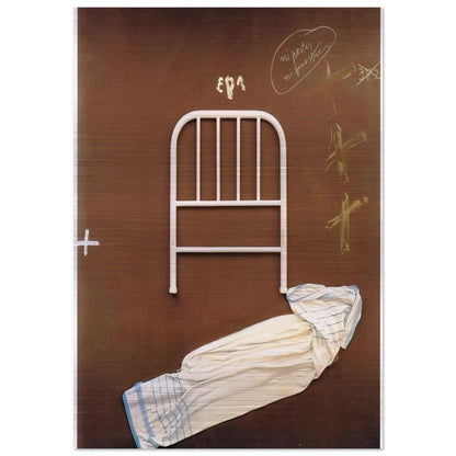 NO DOORS OR WINDOWS 1993 - Antoni Tapies Brushed Aluminum Print - 70x100 cm / 28x40 inches | Antoni Tapies Aluminum Print | Antoni Tapies Prints